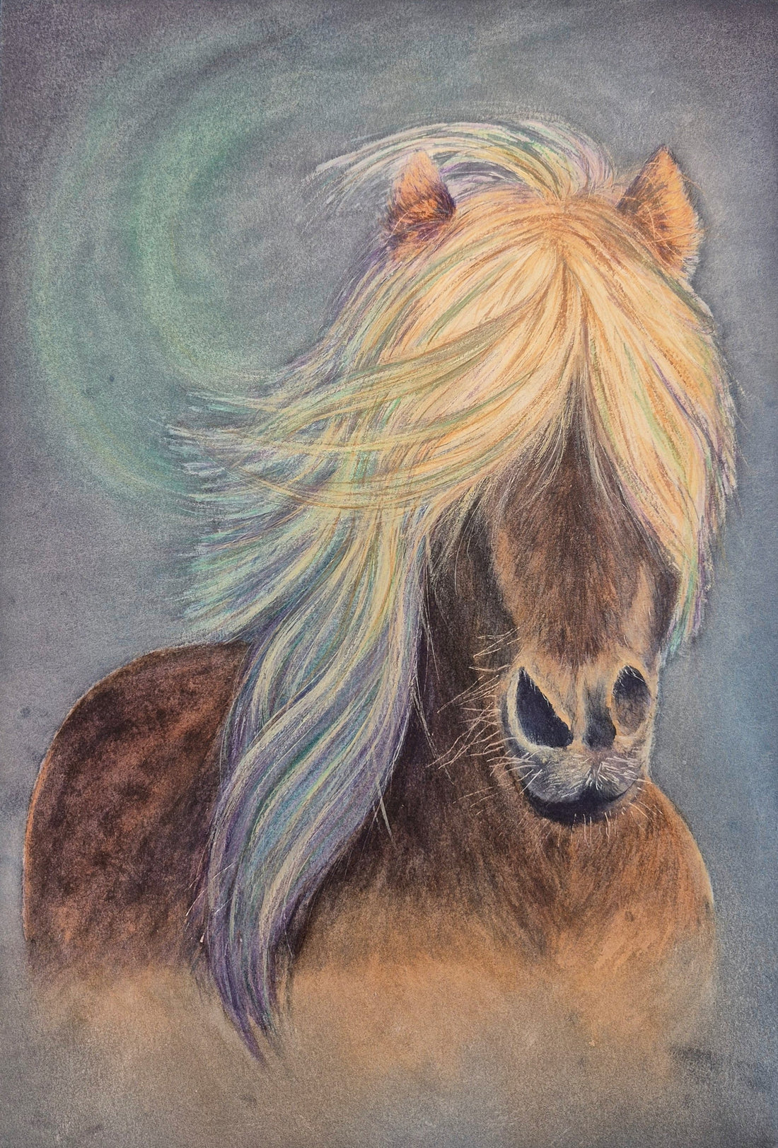 Night Messenger — a watercolor painting about light, silence, and the unseen
