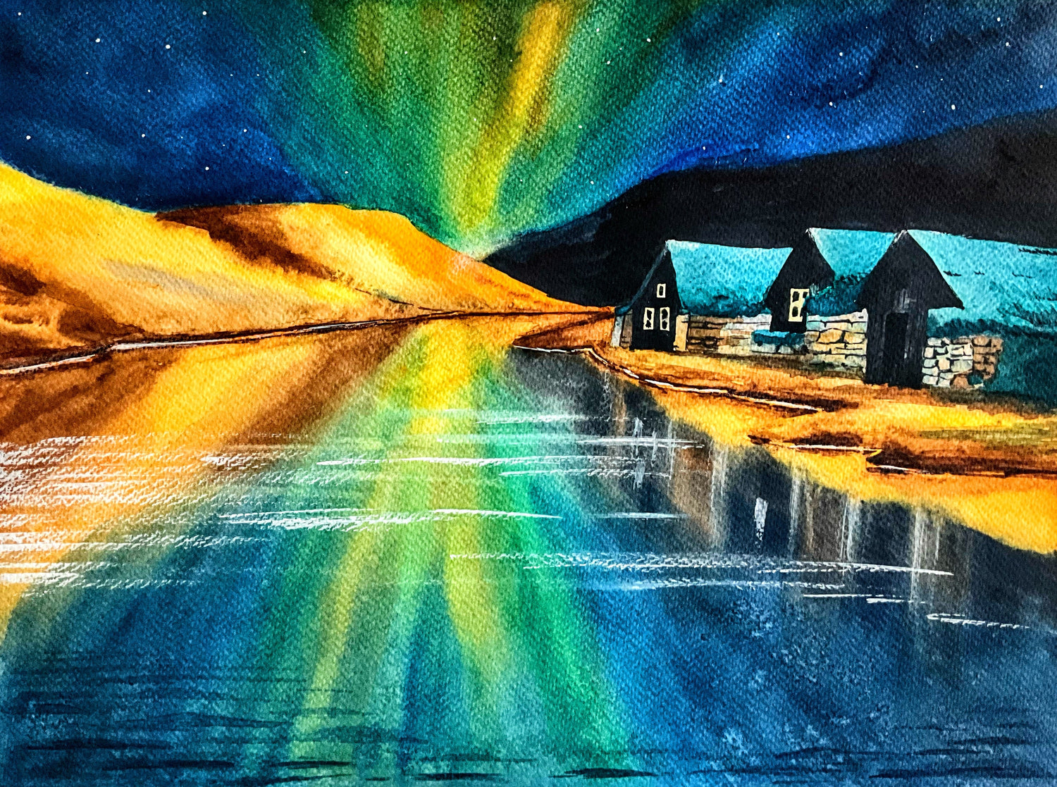 Icelandic landscapes are the poetry of silence. Mist over the sea, northern lights, mountains, and waterfalls – each brushstroke captures the ever-changing light of the North and its serene stillness.