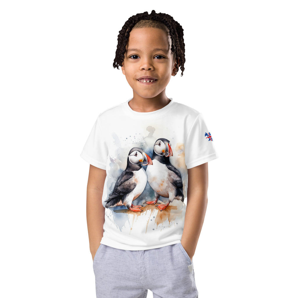 Puffin kids crew neck t-shirt - kate-list