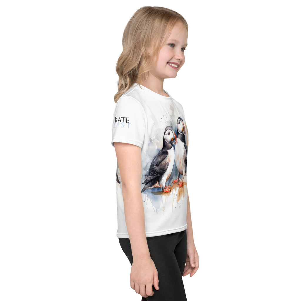 Puffin kids crew neck t-shirt - kate-list