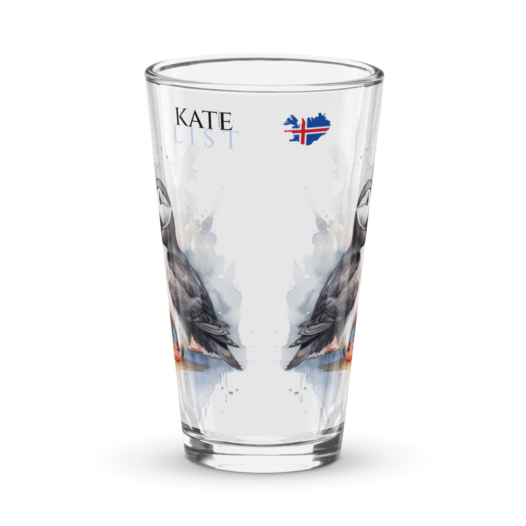 Puffin shaker pint glass - kate-list