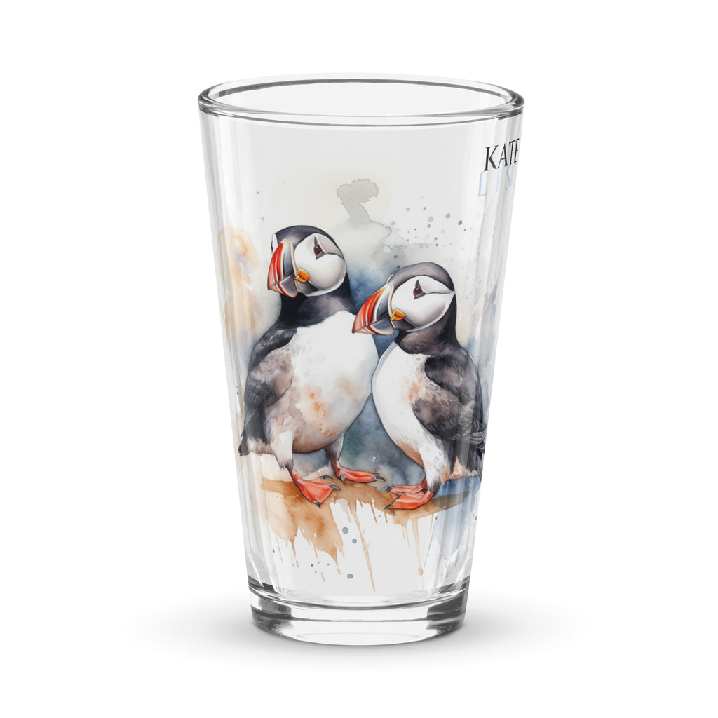 Puffin shaker pint glass - kate-list