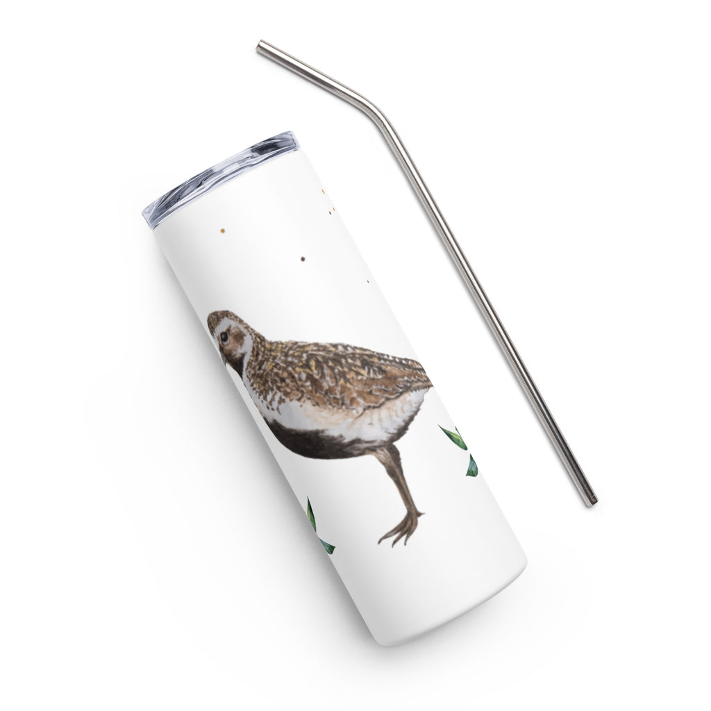 Lóa with leaves Stainless steel tumbler - kate-list