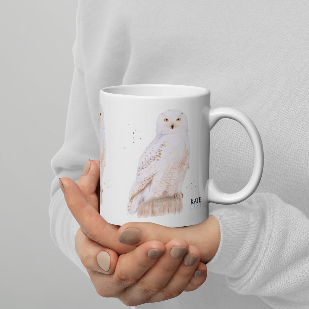 Snæugla White glossy mug - kate-list